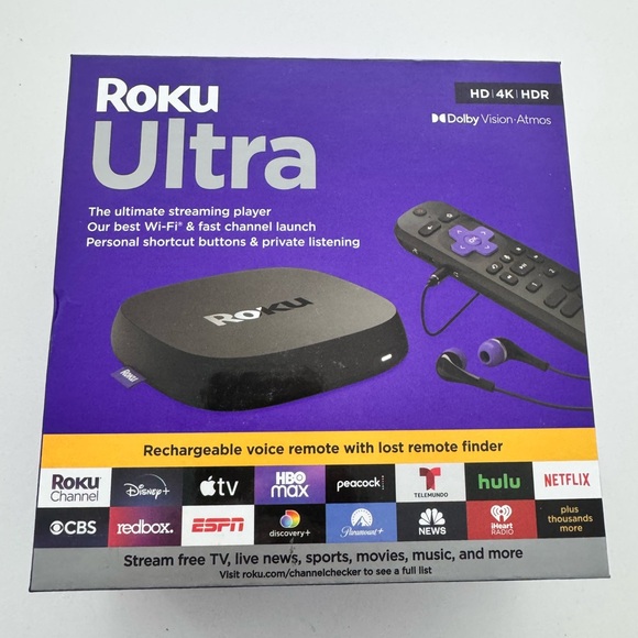 Roku Ultra Streaming Device with Black Remote - Picture 1 of 5